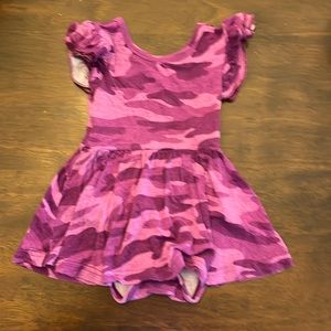 Little sleepies dress with built-in bodysuit